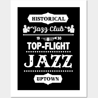 Vintage Jazz Club Design Posters and Art